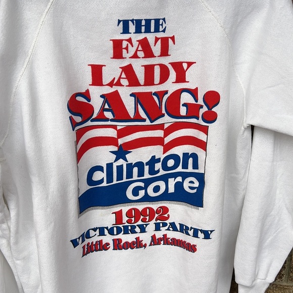 Vintage Presidential Clinton Gore campaign 1992 crewneck sweatshirt. Size XL - Picture 5 of 7